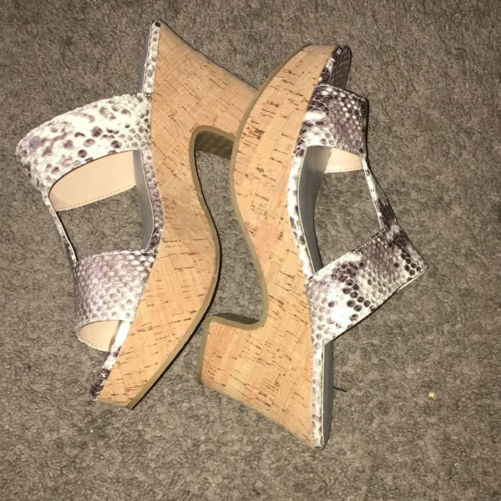 Obsession Rules Debbie Snakeprint Leather Sandals